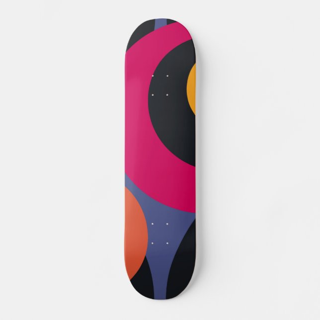 Skate Retro-Abstrato Art (Frente)