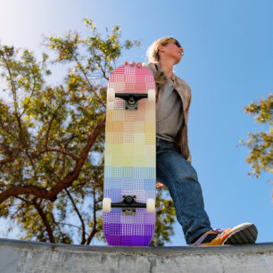 Skate Retro Boho Funky Excêntrico Xenogênero Xadrez Orgu
