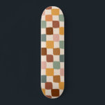 Skate Retro Boho Groovy com 70 Boêmias Coloridas<br><div class="desc">Este skate legal com padrão retrô-posto faria um presente maravilhoso para alguém que ama estética boho!</div>