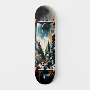 Skate Retro-Futurista de Arte de Rua Tech 28