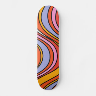Skate Retro Hippie Psychedelic Swirls
