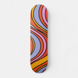 Skate Retro Hippie Psychedelic Swirls