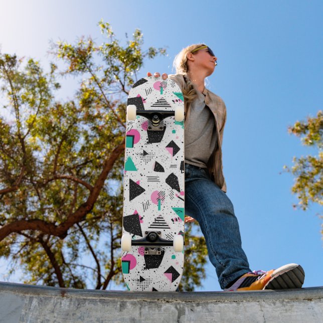 Skate Retro Memphis Geometric Pattern (Ao ar livre 1)