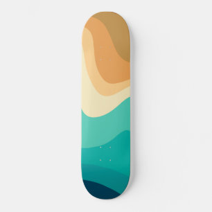 Skate Retro Summer Swirl Wave #2 #mínimo #decor #art
