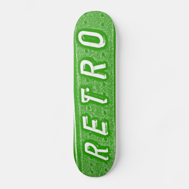 Skate Retro - Verde e Branco (Frente)