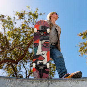 skate Retro Whimsy - Vibes Inspiradas em Picasso