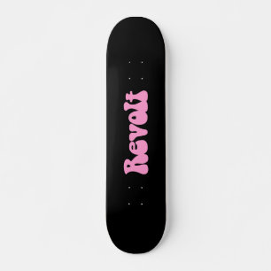 Skate Revolta - Rosa em Preto