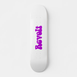 Skate Revolta - Roxo em Branco