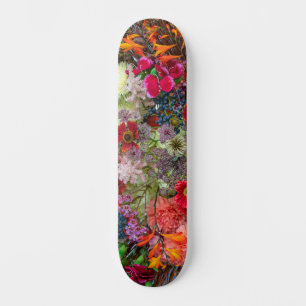 Skate Rico Buquê Floral de Outono com Gerberas e Frutas