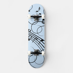 Skate Rico Music Notes Blue