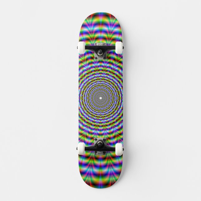 Skate Ripples de Neon Psicodélico (Frente)
