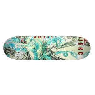 Skate Rixa espanhola do tatuagem