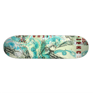 Skate Rixa espanhola do tatuagem