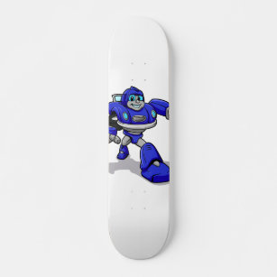 Skate Robô azul para crianças - Escolha a cor de fundo