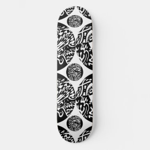 Skate "Robot Dreams" B&W Abstract Art