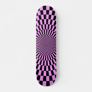 Skate Roda da arte Op - luz - violeta e preto