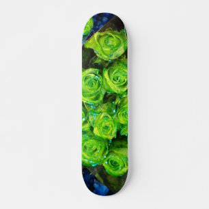 Skate Romântica Rosas Verdes com Literatura Verde
