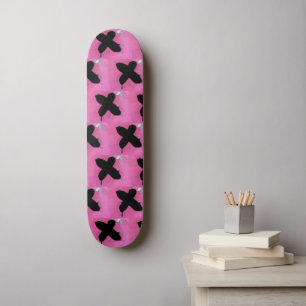 Skate rosa.