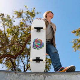 Skate Rosa Arco-íris