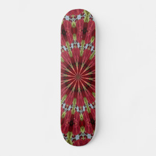 Skate Rosa Buquê Caleidoscópio Sob Vidro 1