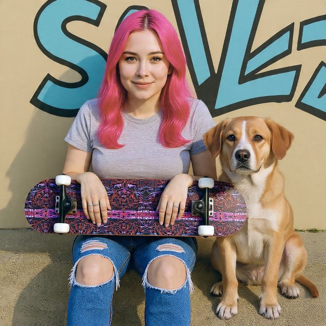 Skate Rosa de grafite (Criador carregado)