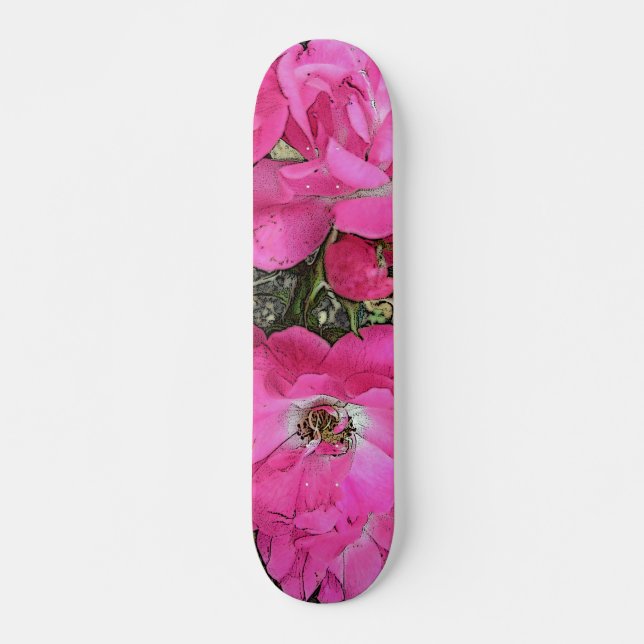Skate Rosa de subida rosa (Frente)