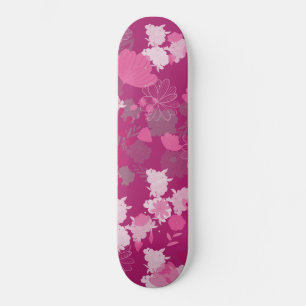Skate rosa flor