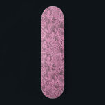 Skate Rosa Girly Boho Sketch Glitter Glam Monograma<br><div class="desc">Moderno som cinzento,  cinza,  rosa,  com padrão esboçado. Monograma com seu nome. Veja a vista horizontal e procure na seção rosa inferior direito para ver o seu nome. Design preto e rosa divertido. Perfeito para qualquer surfista de calçada a andar de rua.</div>
