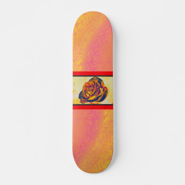 Skate Rosa Laranja (Frente)