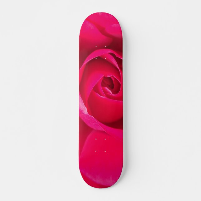 Skate Rosa Rosa Vermelha Romântica v2 (Frente)