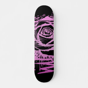 Skate Rosa Rústica Graffiti Rosa Drip Arte Urbano Rua