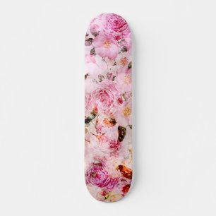 Skate Rosas Bonito de Cor de Água Rosa Cor de Lâmpada