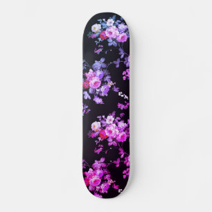 Skate Rosas de Gradação Rosa Elegante Estilo de Vintag