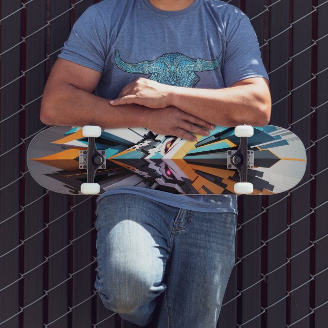 Skate Rosto Abstrato. Estilo Transformers (Ao ar livre 3)