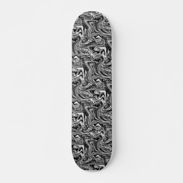 Skate Roteiros digitais em preto e branco (Frente)