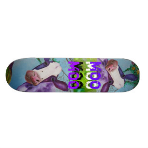 Skate roxo da VACA do MOO