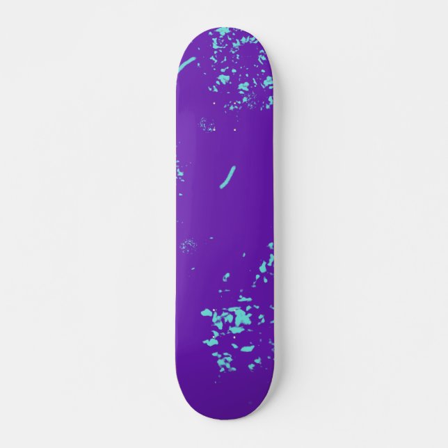 Skate Roxo - Dodores Azuis Claro (Frente)