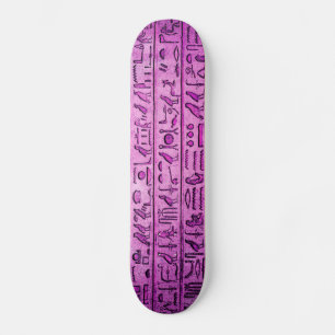 Skate Roxo dos Hieroglifos Antigos Egípcios