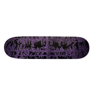 Skate roxo, malva, Floresta Negra, nas madeiras, coupl