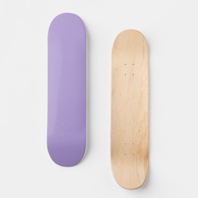 Skate Roxo Pastel Claro Cor Sólida (Frente)