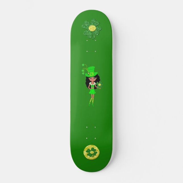 Skate Rua do dia de Patrick Brunette Girl Leprechaun (Frente)
