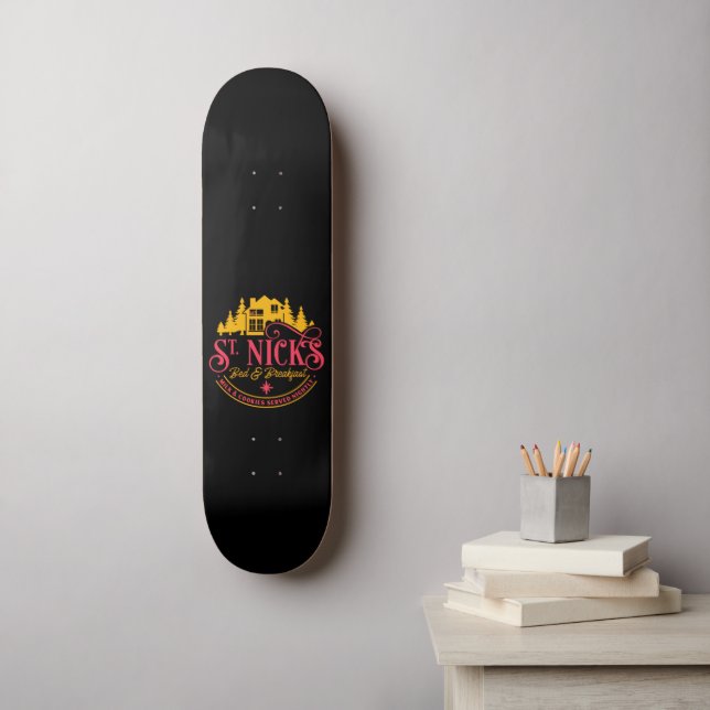 Skate RUA-NICKS BED & BREAKFAST - natal engraçado (Arte de parede)