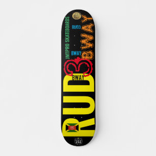 Skate RUDE BWAY JMT 7 de 3/4 pol.