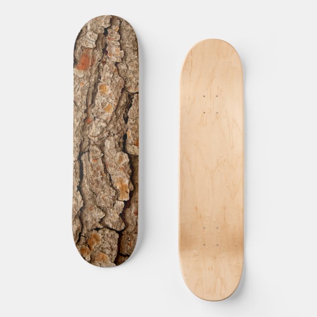 Skate Rustic Pine Bark Texture  (Frente)