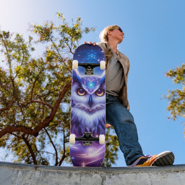 Skate Sabedoria Mística Cósmica Coruja Espiritual Celest (Ao ar livre 1)
