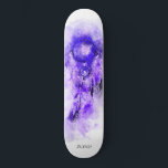 Skate *~* Sacred Boho Tribal Shamanic Dream Catcher<br><div class="desc">* Western BOHO American Watercolor Abstrato Dream Catcher Journey com adoráveis penas como símbolo Shamanic para um Nativo Americano Healer Espiritual ou design BOHEMIAM. * . *** As cores são principalmente Ametist PURPLE profundo em BRANCO. Este abstrato de caça e penas modernas, criativas de vassoura e enraizadas no espírito, popular,...</div>