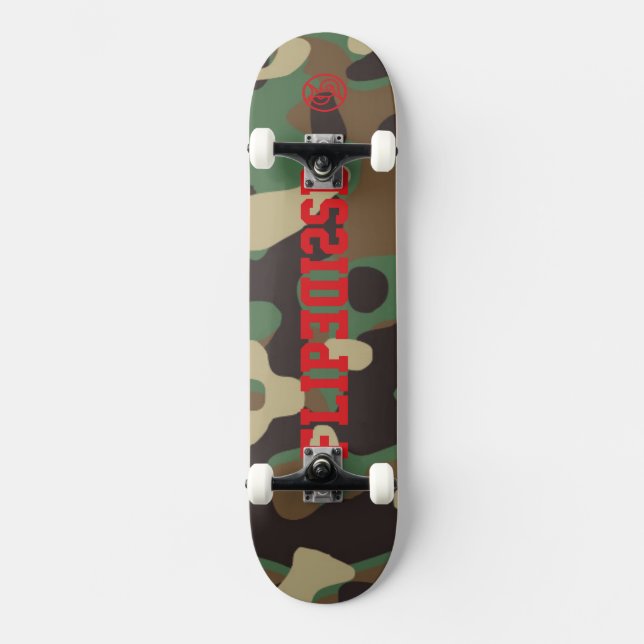 Skate Sacudir Para O Camo Do Skateboarders Real (Frente)