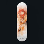 Skate *~* Sagrado Boho. Tribal Shamanic Dream Catcher<br><div class="desc">* Western BOHO American Watercolor Abstrato Dream Catcher Journey com adoráveis penas como símbolo Shamanic para um Nativo Americano Healer Espiritual ou design BOHEMIAM. * . *** As cores são, na sua maioria, o SALMÃO DE CINZAS VERMELHAS LARANJA DE PEACH. Este abstrato de caça e penas modernas, criativas de vassoura...</div>
