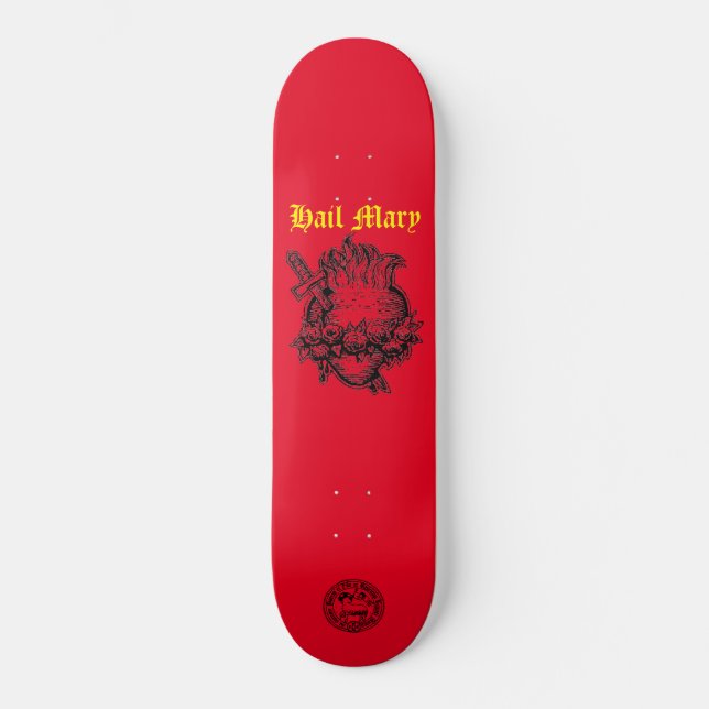 Skate Salve Mary Skateboard, 8 deck/8 pol (Frente)