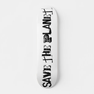 Skate Salve O Planeta, Tipografia Negra Engraçada
